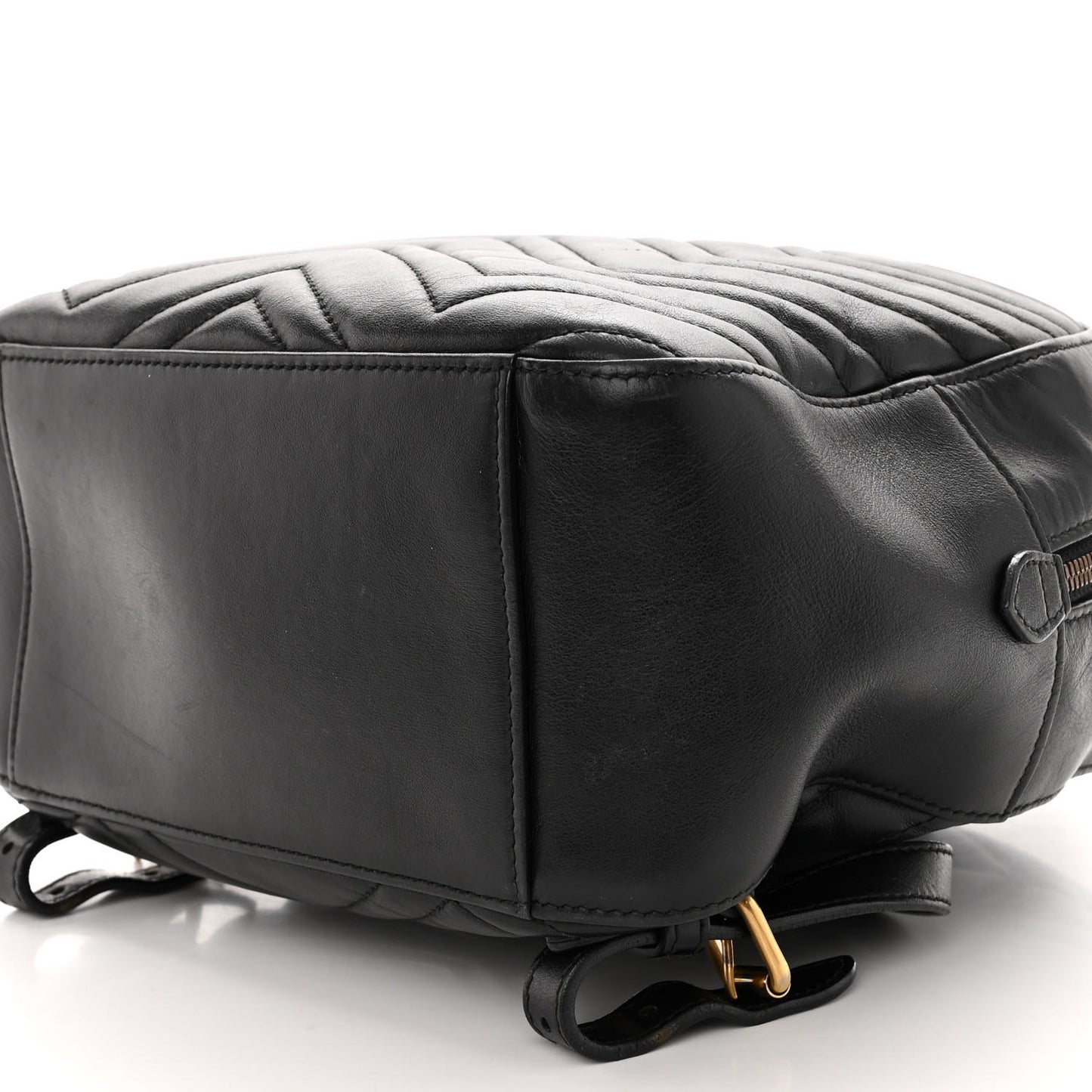 Calfskin Matelasse GG Marmont Backpack Black