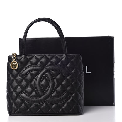Chanel Caviar Quilted Medallion Tote Black 8 of 8