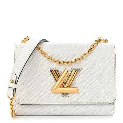 Louis Vuitton Epi Twist Shoulder Bag MM White 1 of 12