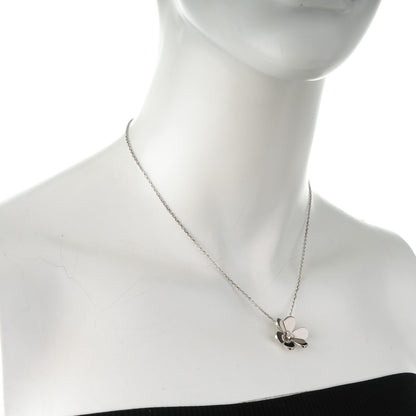 Van Cleef & Arpels 18K White Gold Diamond Large Frivole Pendant Necklace 2 of 7