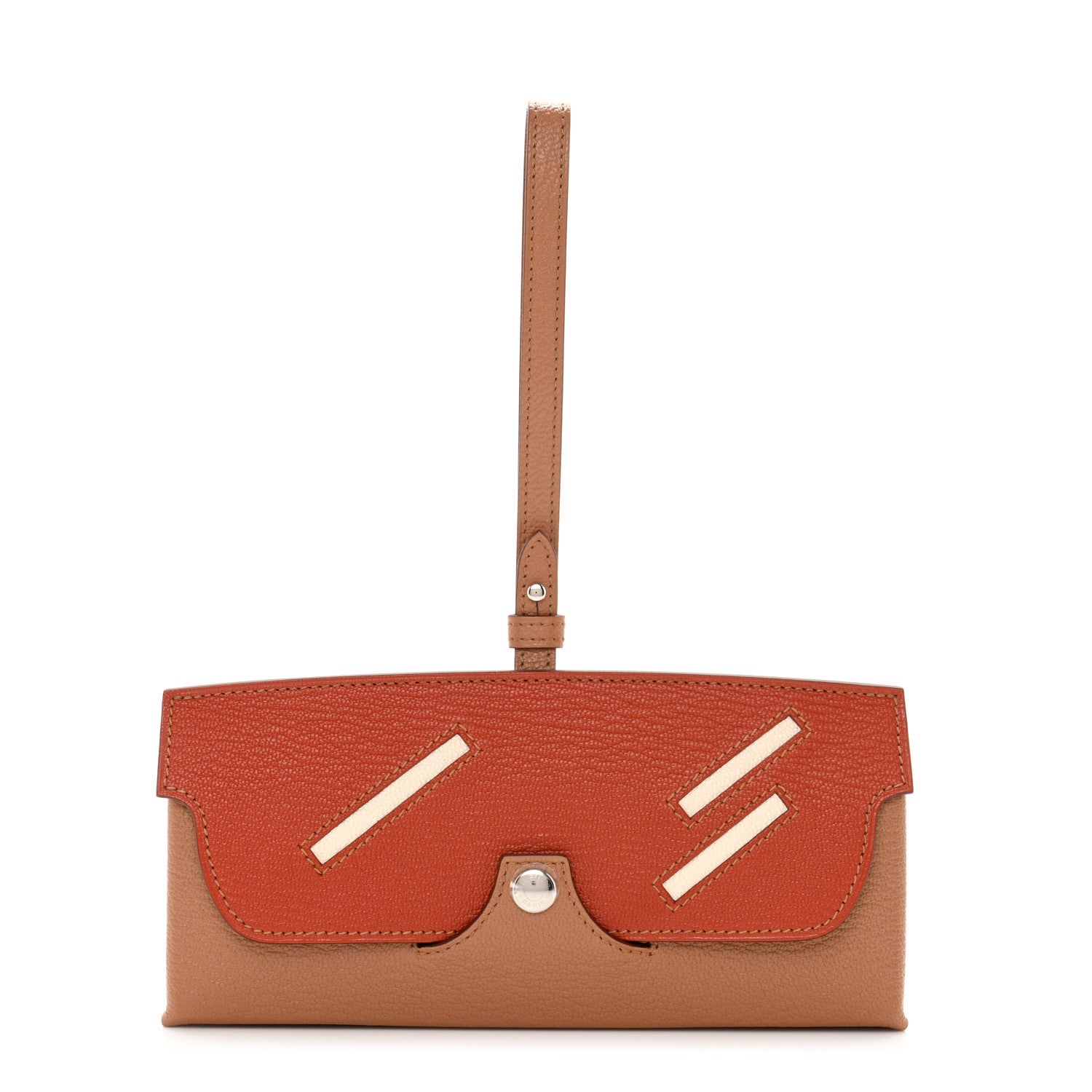Hermes Chevre Mysore In-The-Loop Wink Glasses Case Quebracho