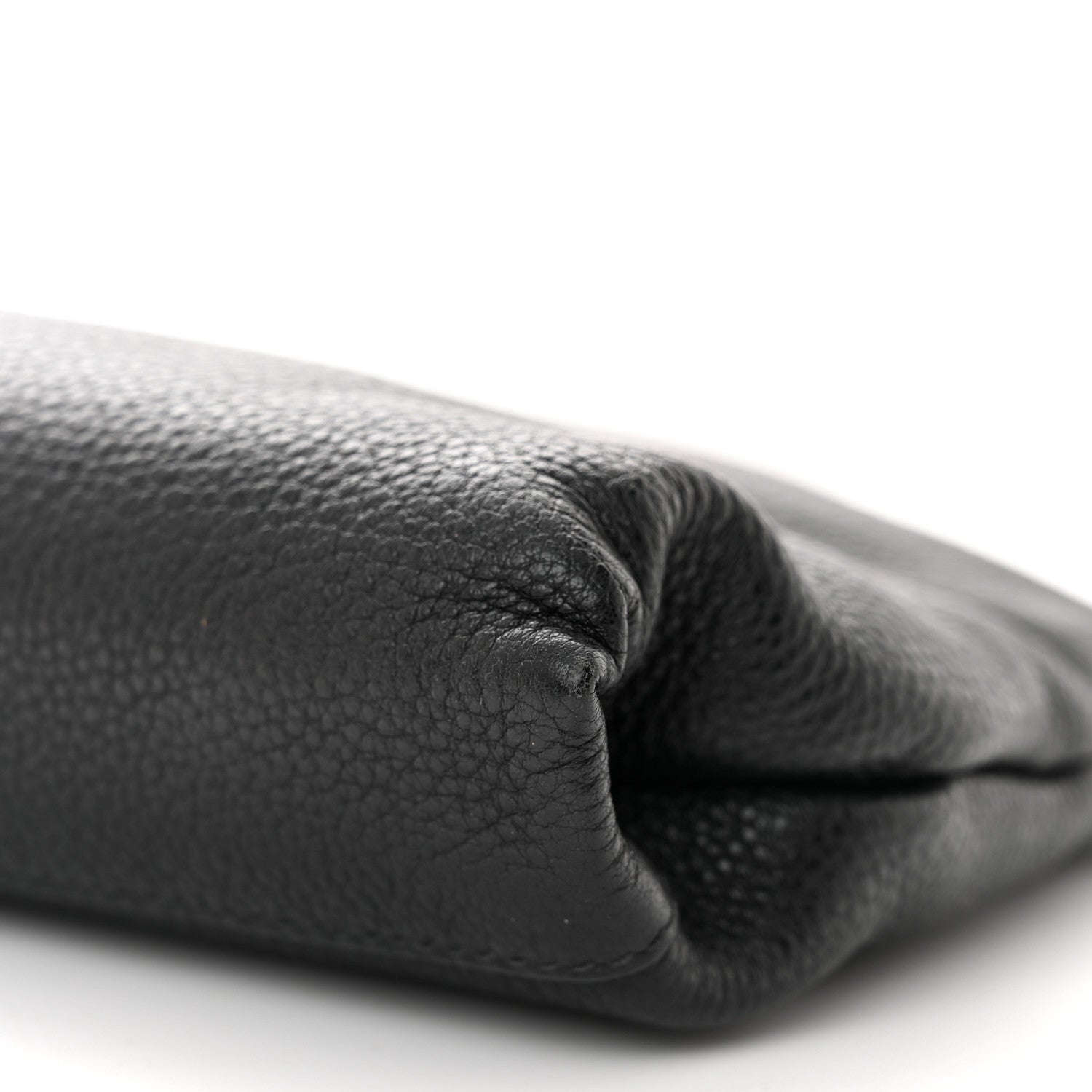 Prada Vitello Daino Zippered Shoulder Bag Black 10 of 13