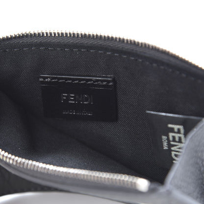 Fendi Cuoio Romano Stamp Patch Zip Card Holder Asfalto 6 of 7
