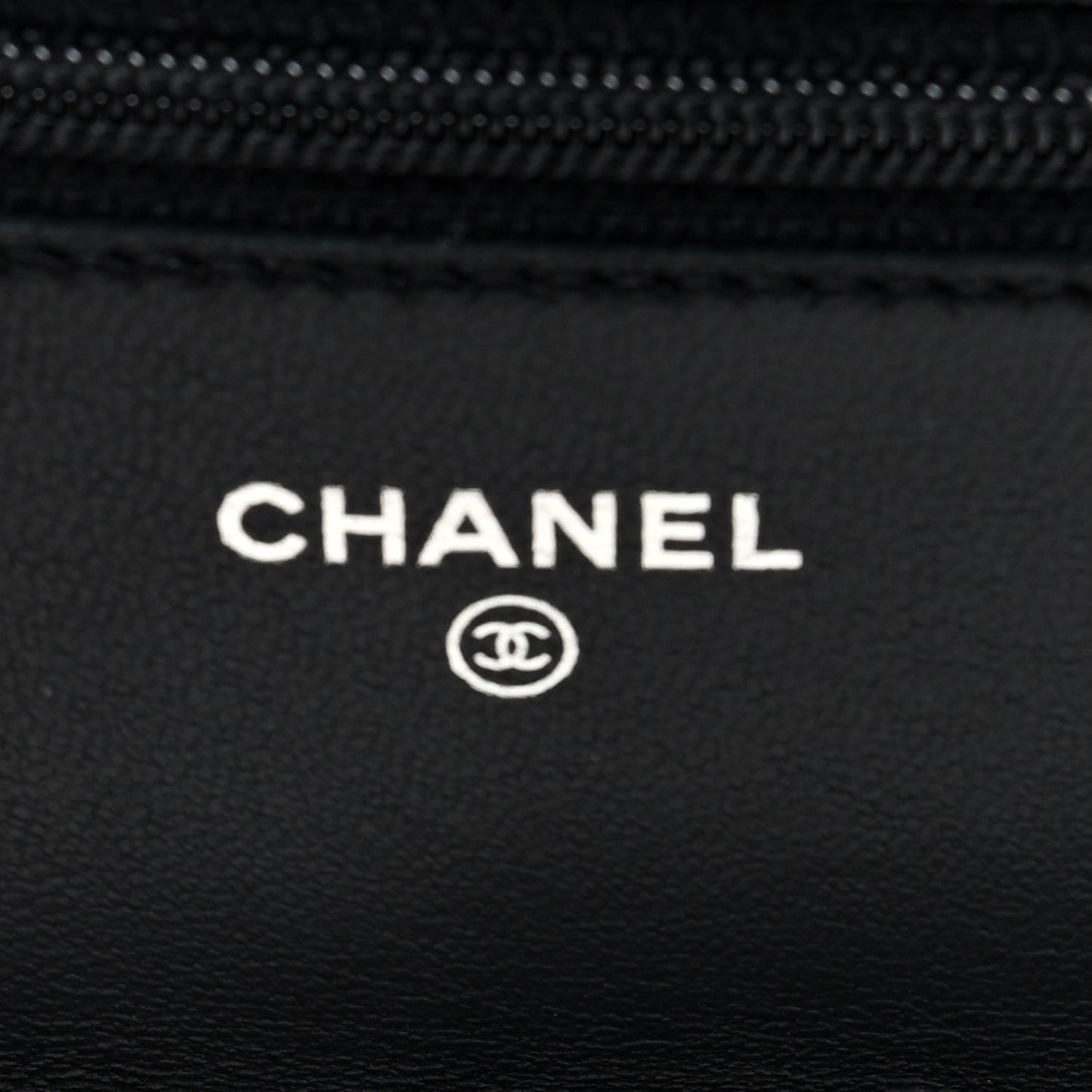 Lambskin Camellia Embossed Wallet on Chain WOC