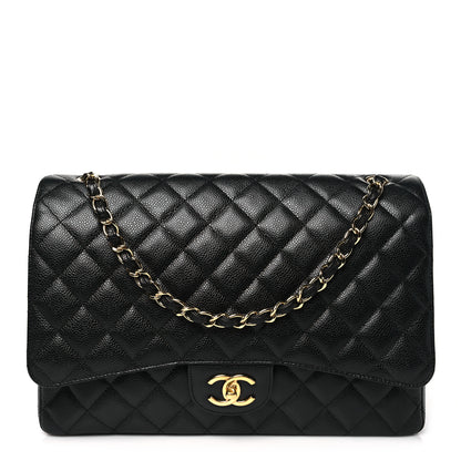 Chanel Caviar Quilted Maxi Double Flap Black 1 of 10