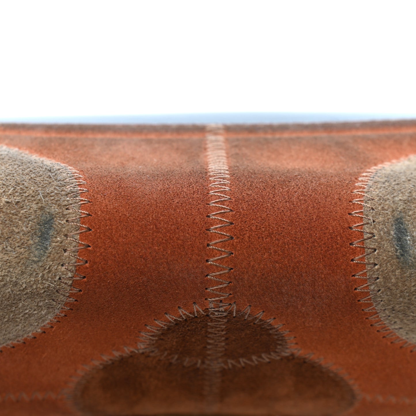 Suede Calfskin Patchwork Drew Shoulder Bag Black