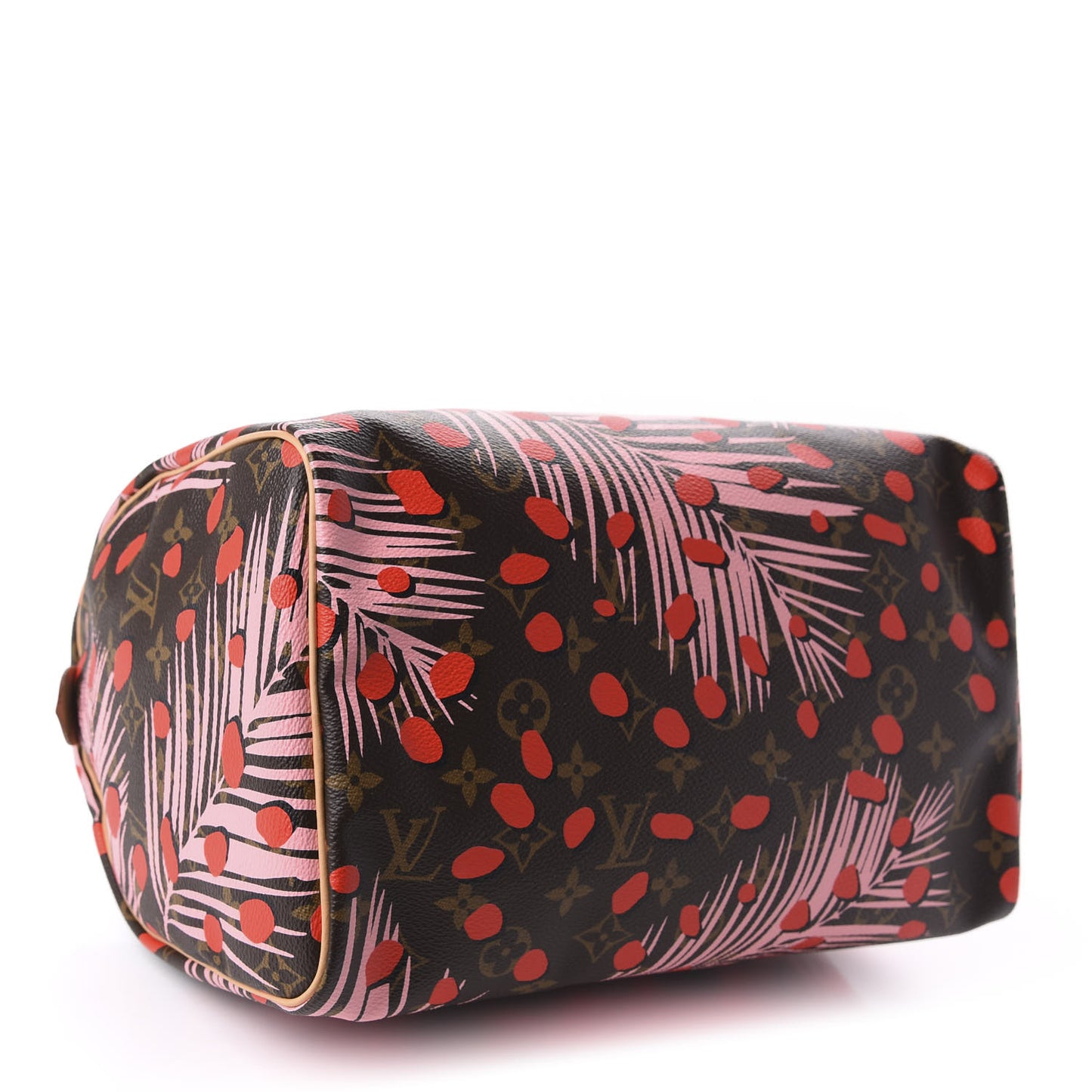 Monogram Jungle Dots Speedy 30 Sugar Pink Poppy