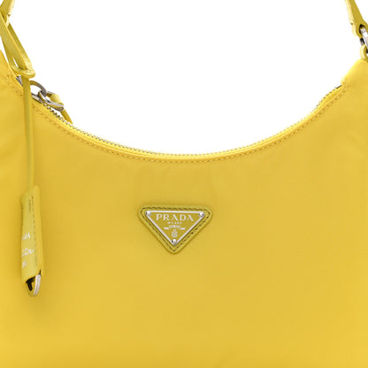 Prada Tessuto Nylon Saffiano Mini Re-Edition 2005 Bag Cedro 7 of 9