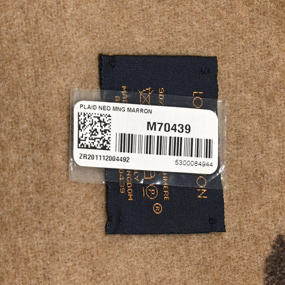 Louis Vuitton Wool Cashmere Neo Monogram Blanket Marron 3 of 3