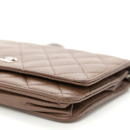 Chanel Caviar Quilted Wallet on Chain WOC Brown 11 of 11