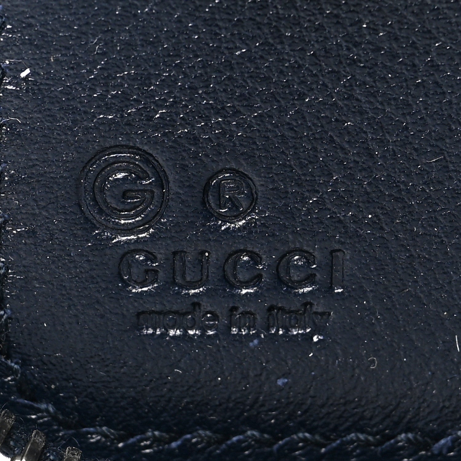 Gucci Microguccissima Zip Around Top Handle Travel Wallet Navy 6 of 9
