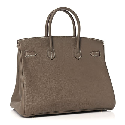 Hermes Togo Birkin 35 Etoupe 2 of 34