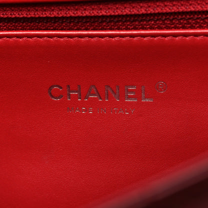 Chanel Calfskin Quilted Medium CC Filigree Flap Red 6 of 11