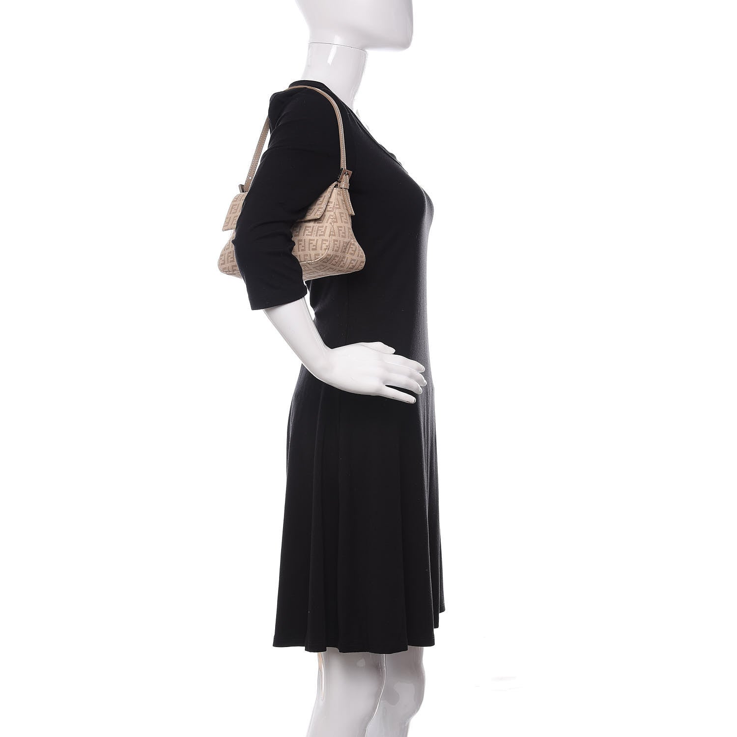 Fendi Zucchino Cuoio Mini Mama Baguette Beige Tortora Pietra 3 of 11
