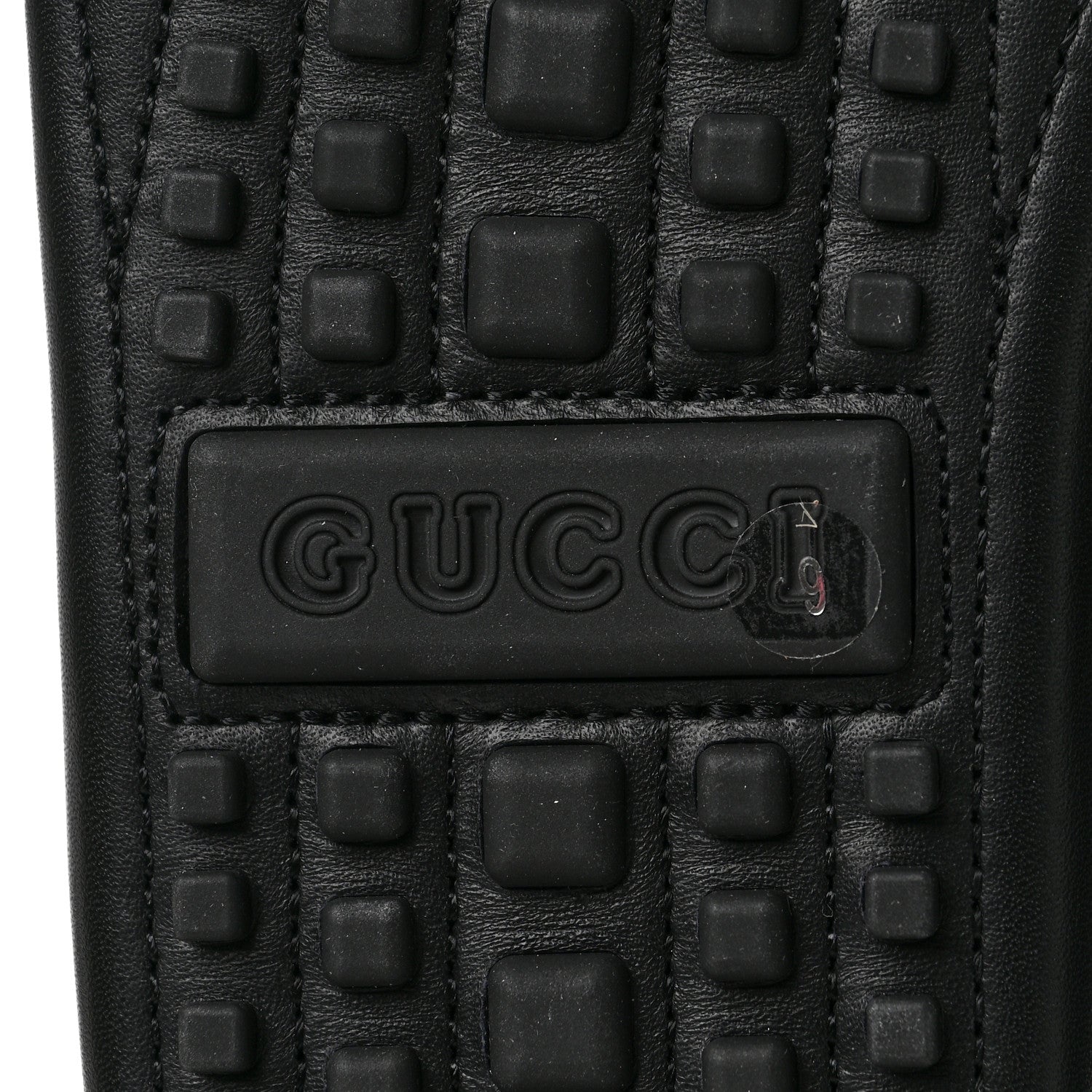 Gucci Soft Clove Calfskin Monochrome Mens Interlocking G Driver Loafers 9 Black 6 of 8