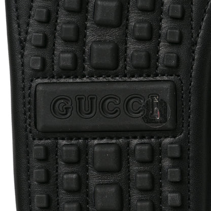 Gucci Soft Clove Calfskin Monochrome Mens Interlocking G Driver Loafers 9 Black 6 of 8