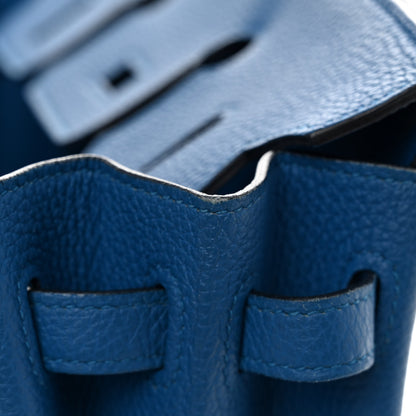 Hermes Togo Birkin 25 Bleu Zellige 11 of 15