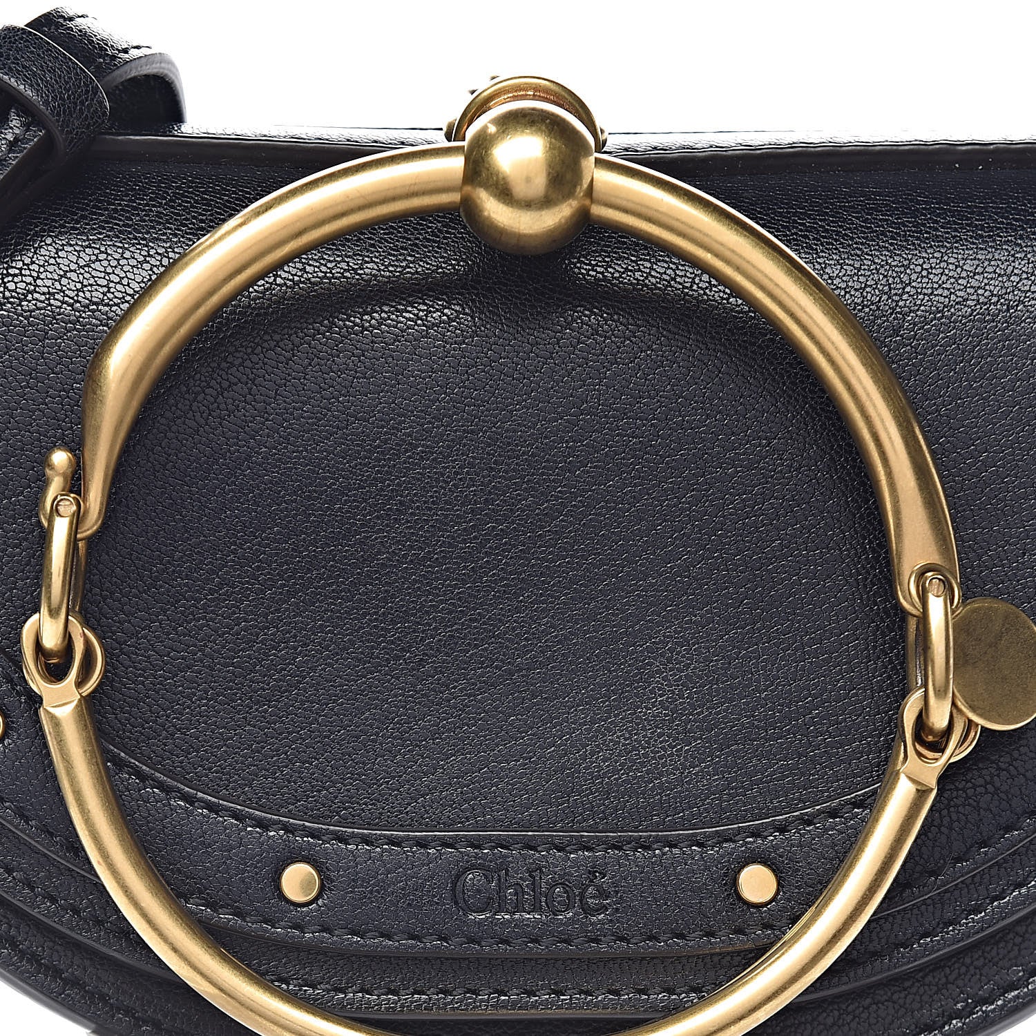 Chloe Calfskin Small Nile Bracelet Minaudiere Bag Black 5 of 13