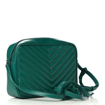Saint Laurent Calfskin Matelasse Monogram Lou Camera Bag Green 5 of 8