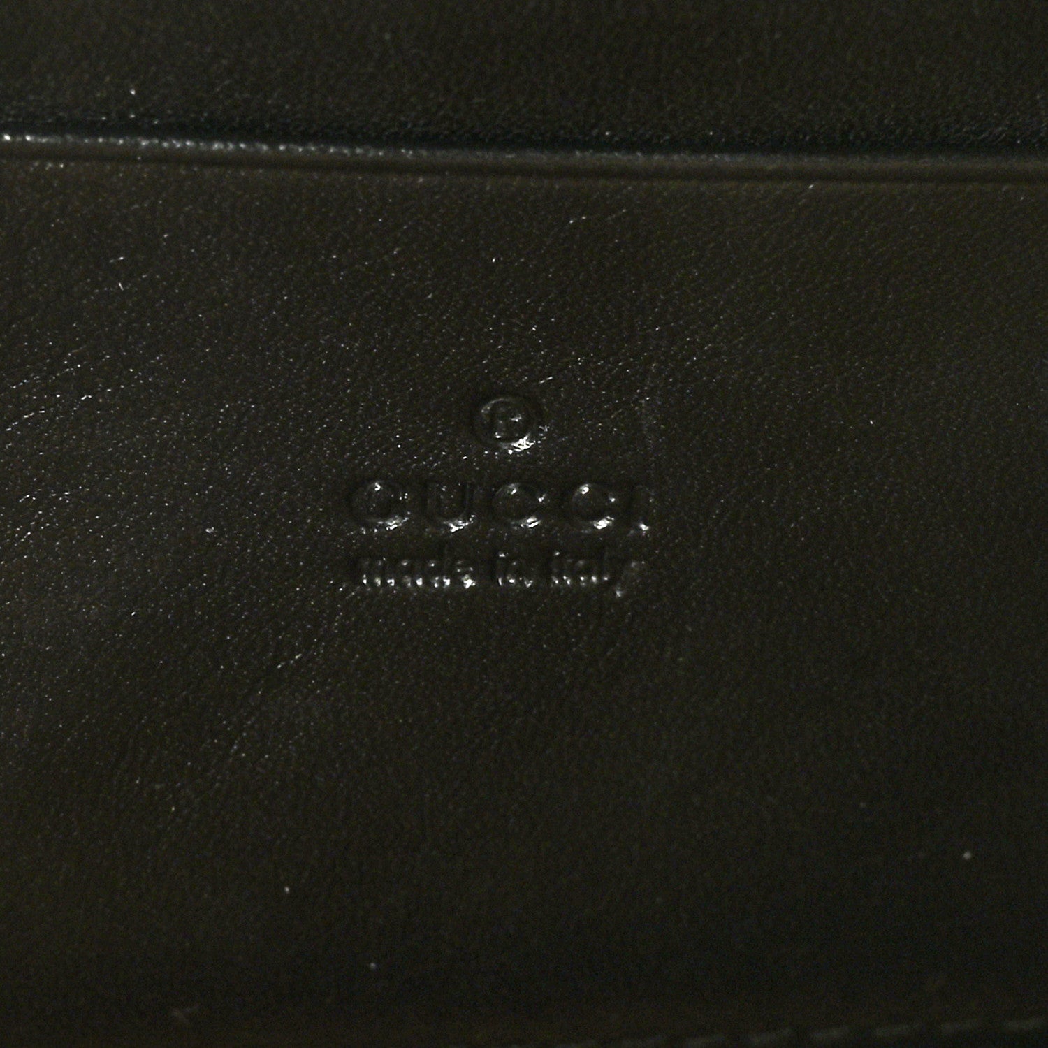 Gucci Calfskin Matelasse Mini GG Marmont Chain Wallet Black 6 of 7