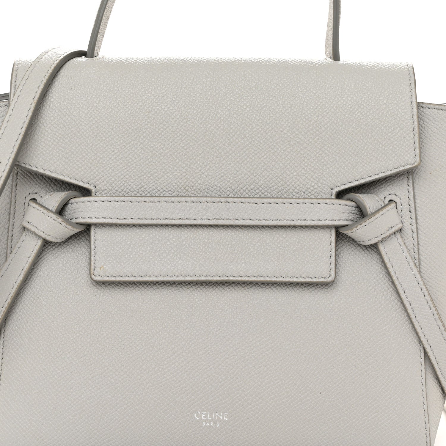 Celine Grained Calfskin Nano Belt Bag Mineral 8 of 11