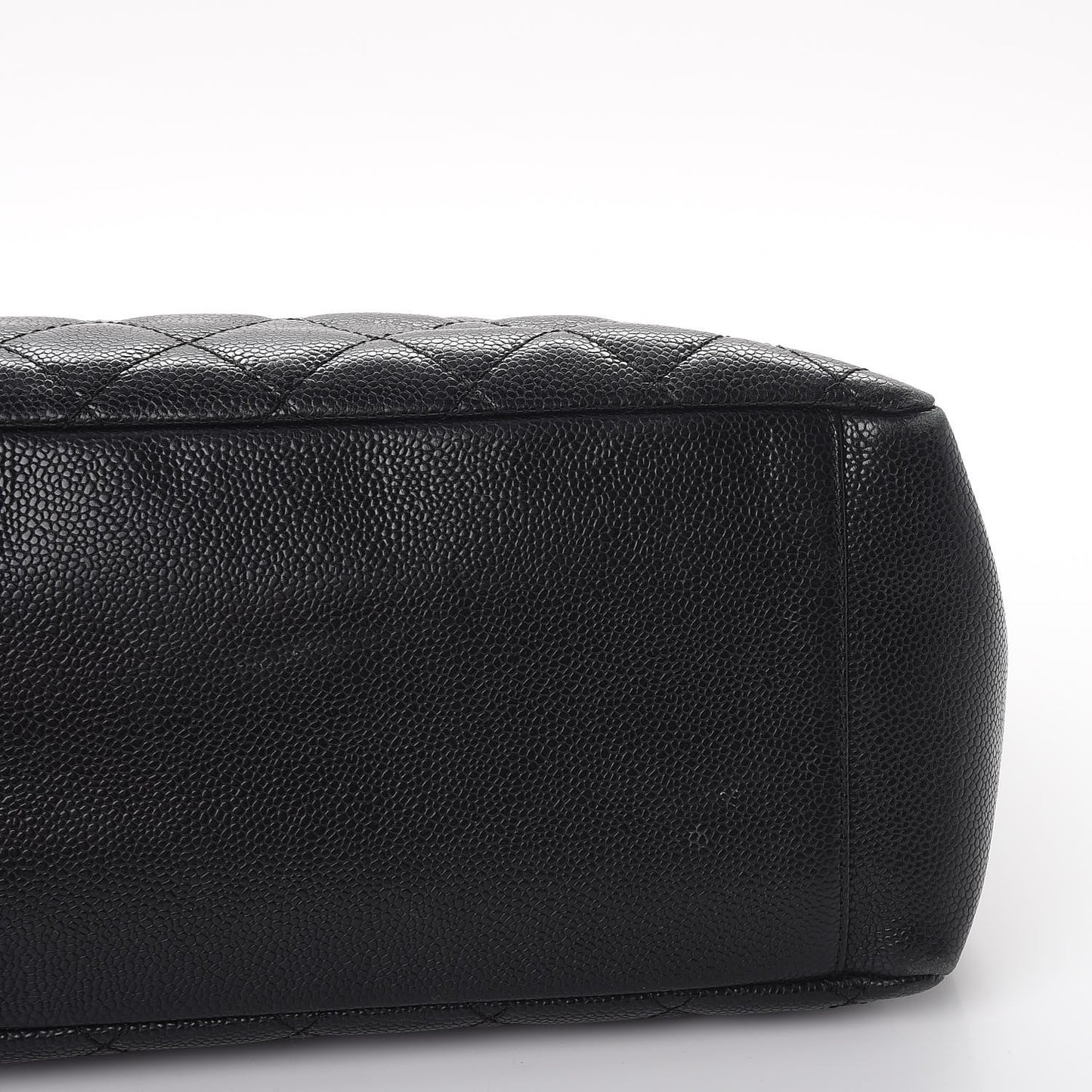 Caviar Quilted Grand Shopping Tote GST Black