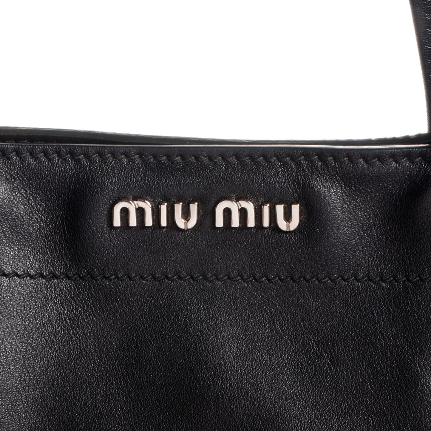 Vitello Soft Calf Shopping Tote Nero Black