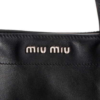 Miu Miu Vitello Soft Calf Shopping Tote Nero Black 11 of 11