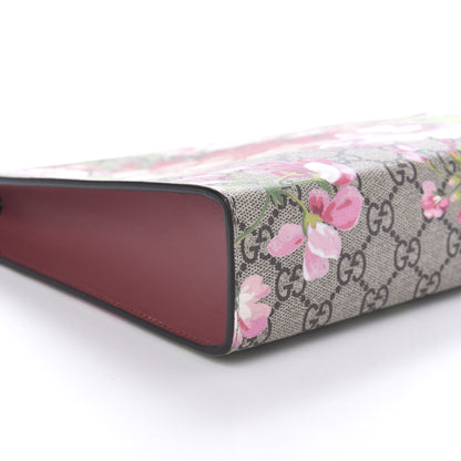 Gucci GG Supreme Monogram Blooms Large Cosmetic Case Beige Multicolor Dry Rose 6 of 10