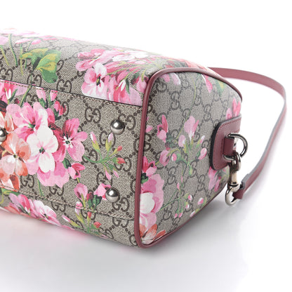 Gucci GG Supreme Monogram Blooms Small Boston Beige Multicolor Dry Rose 8 of 8
