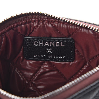Chanel Caviar Quilted Small Cosmetic Case Black 6 of 7