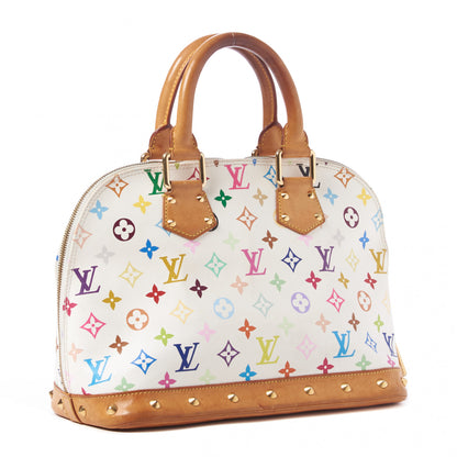 Louis Vuitton Monogram Multicolor Alma White 3 of 9