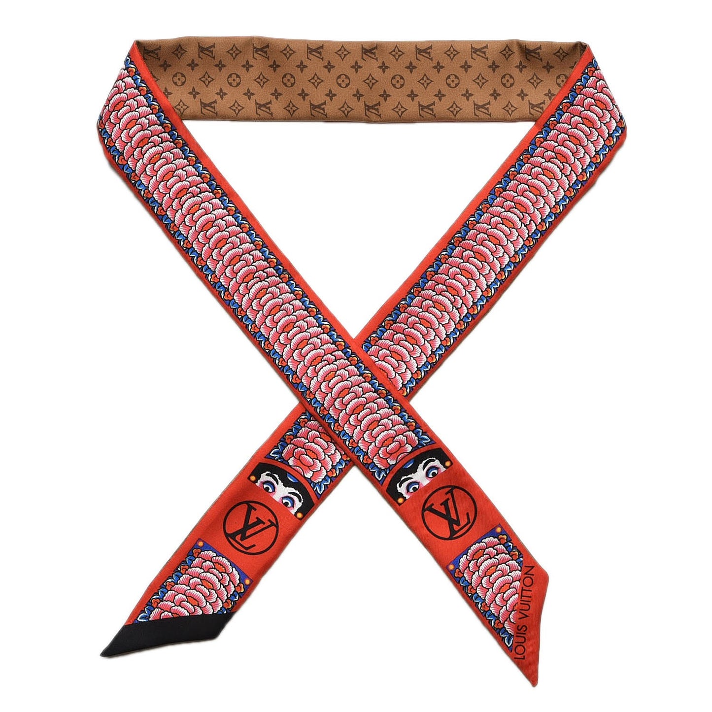 Silk Monogram Kabuki Stickers BB Bandeau Rouge