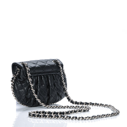 Chanel Washed Lambskin Quilted Mini Chain Around Flap Black 3 of 6