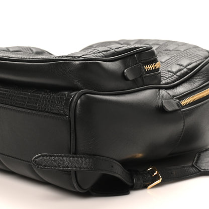Burberry Lambskin Quilted TB Backpack Black 9 of 9