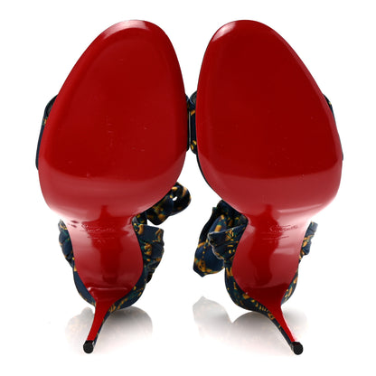 Christian Louboutin Crepe Satin Naja Chain 100 Sandal 41 Obscure 6 of 9