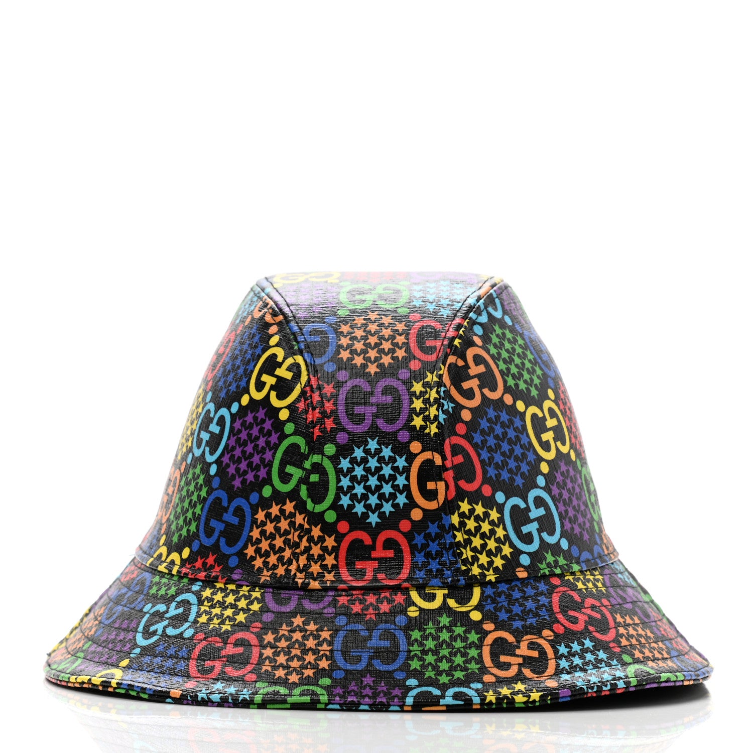Gucci GG Supreme Monogram Psychedelic Fedora Hat S Multicolor 4 of 10