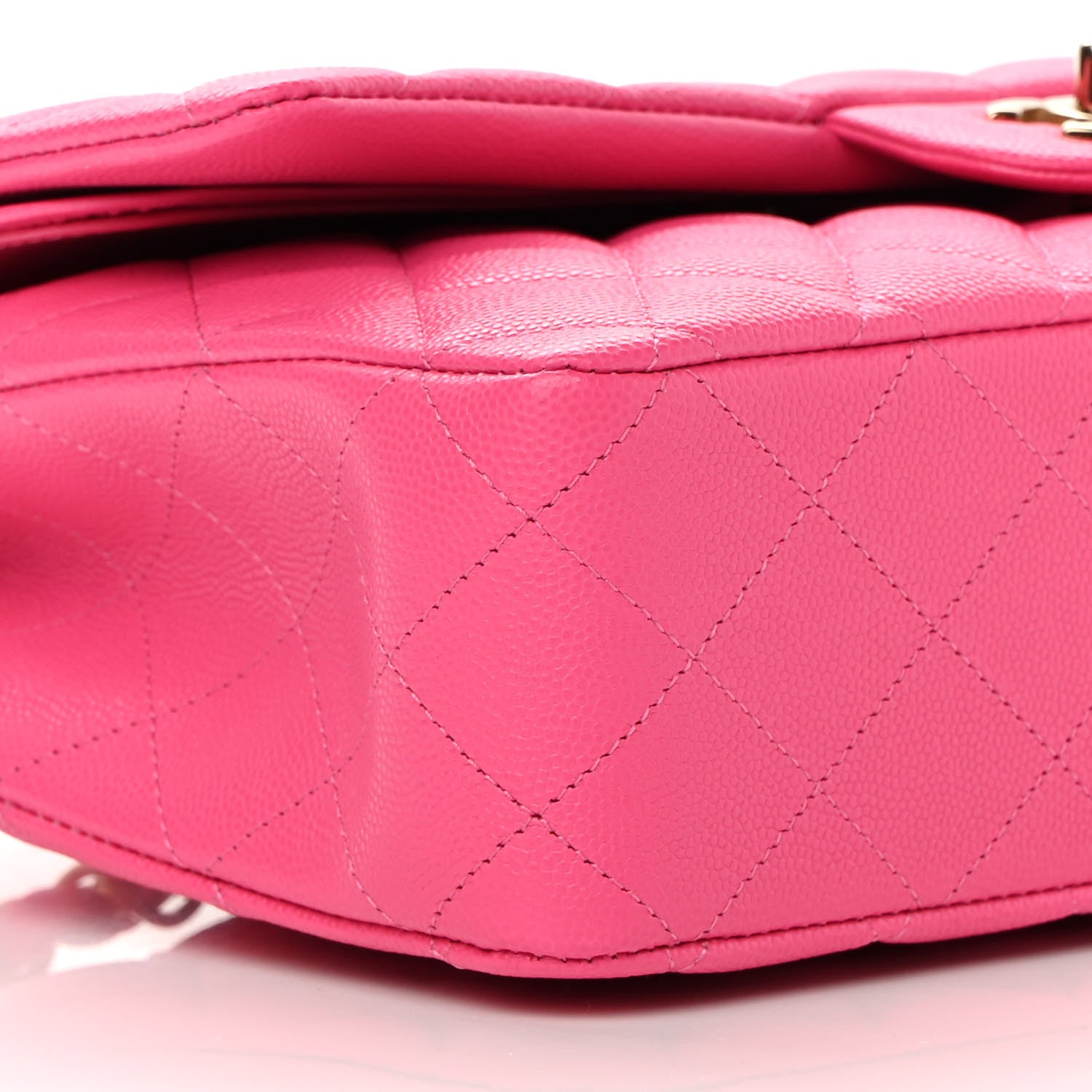 Chanel Caviar Quilted Medium Double Flap Rose 9 of 11