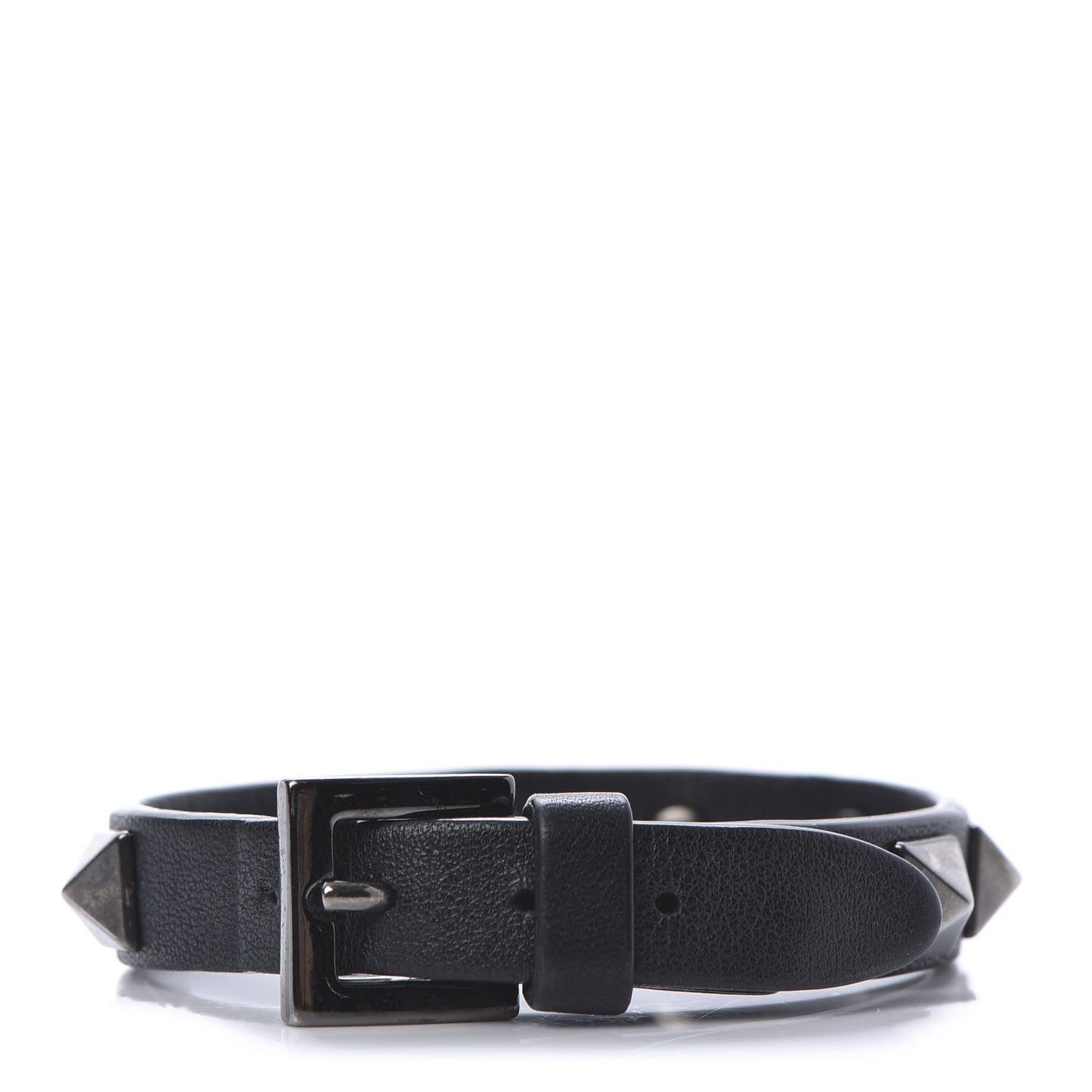 Vitello Rockstud Bracelet Black