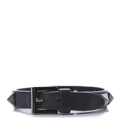 Valentino Garavani Vitello Rockstud Bracelet Black 2 of 3