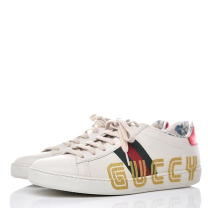 Gucci X SEGA Calfskin Ayers Web Guccy Womens Ace Sneakers 39 White 3 of 12