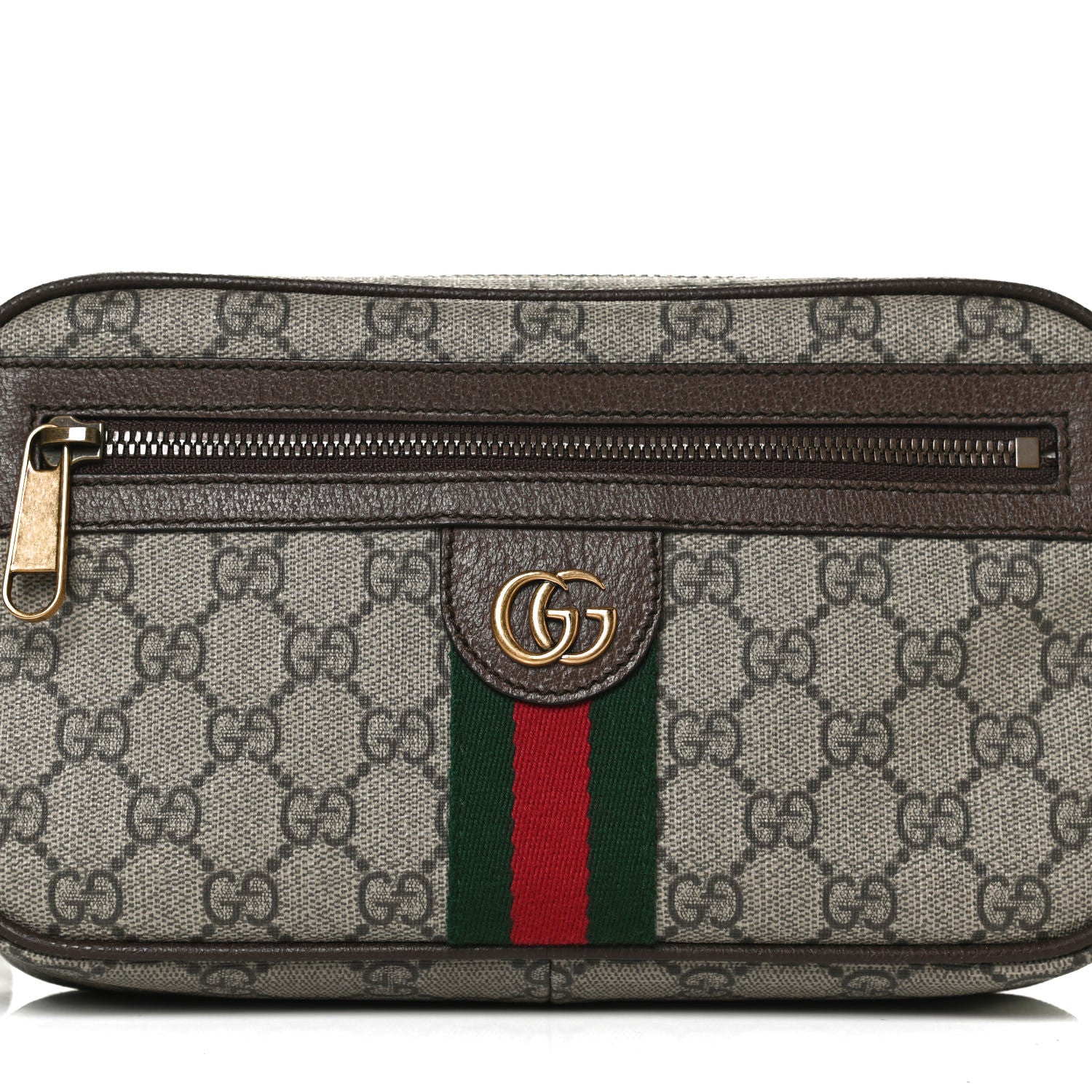 Gucci Soft GG Supreme Monogram Medium Ophidia Belt Bag Dark Brown 9 of 15