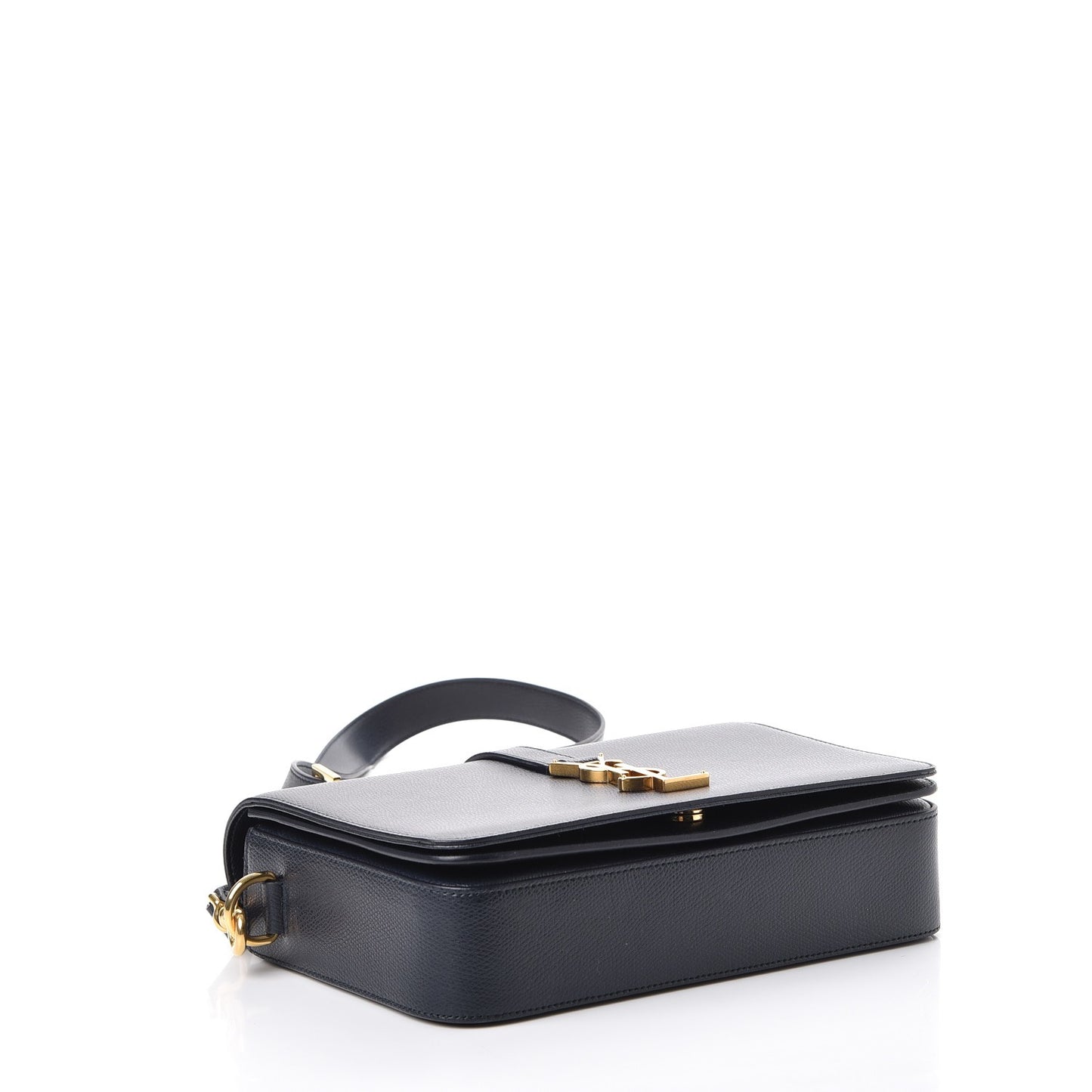 Textured Calfskin Medium Classic Monogram Universite Bag Navy