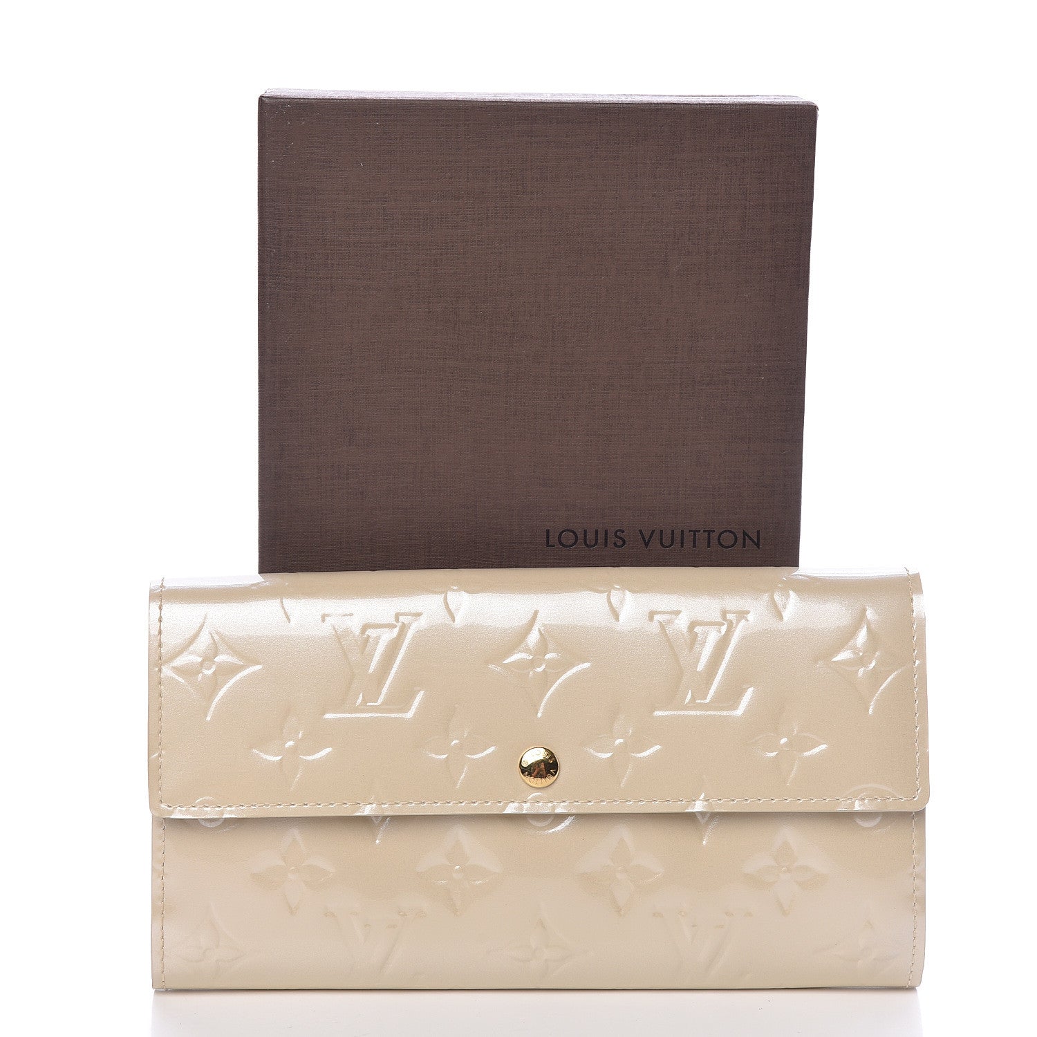 Louis Vuitton Vernis Sarah Wallet Blanc Corail 7 of 7
