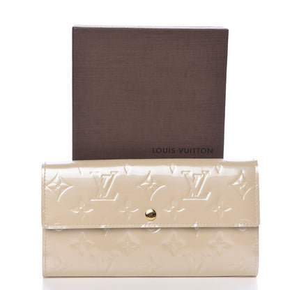 Louis Vuitton Vernis Sarah Wallet Blanc Corail 7 of 7