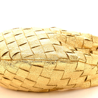 Bottega Veneta Metallic Nappa Intrecciato Mini Jodie Gold 9 of 9