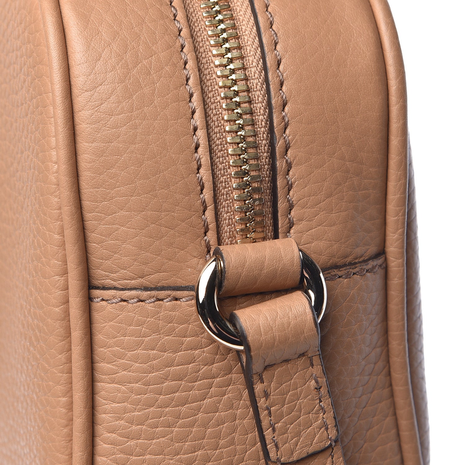 Gucci Pebbled Calfskin Small Soho Disco Bag Rose Beige 10 of 10