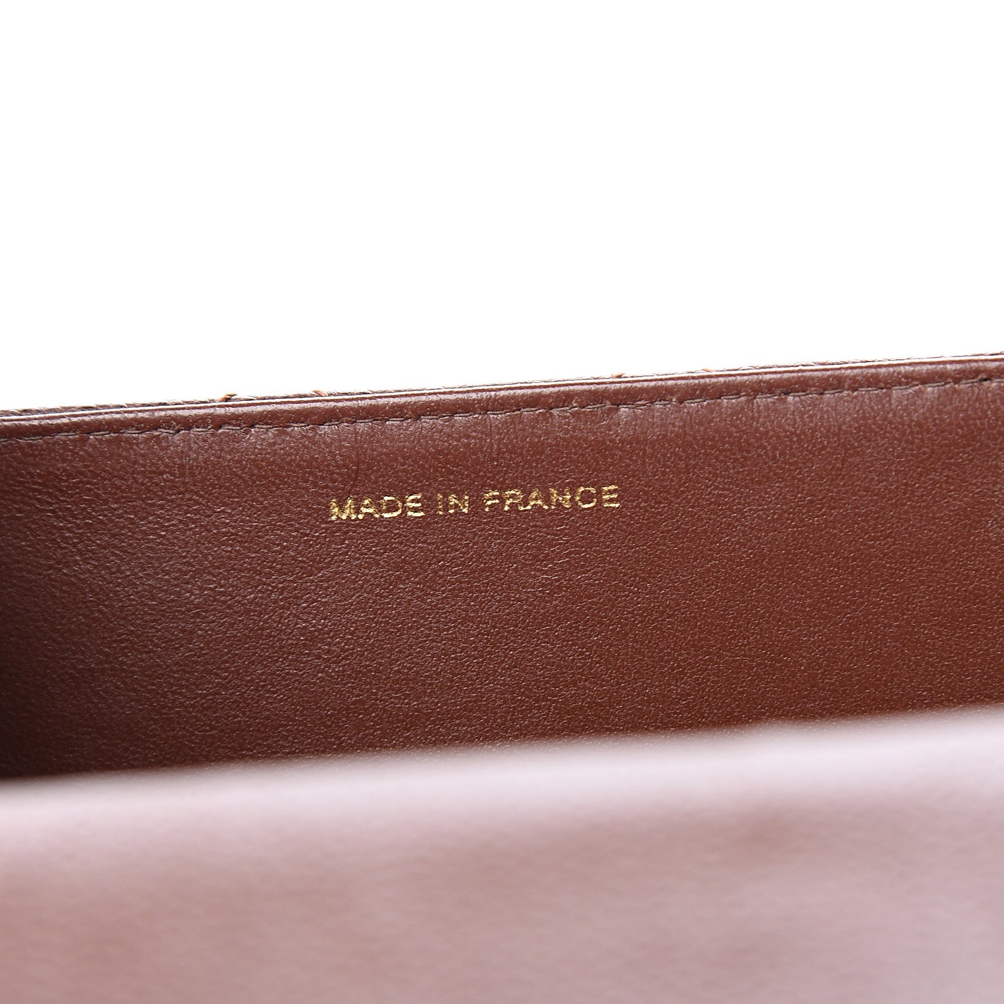 Caviar Stitch Jumbo Single Flap Brown