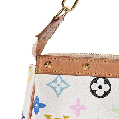 Louis Vuitton Monogram Multicolor Pochette Accessories White 10 of 14