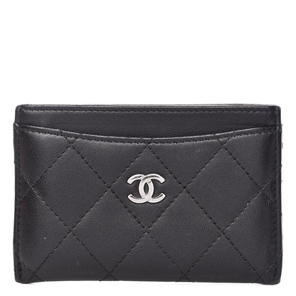 Chanel Lambskin Quilted Card Holder Black 1 of 9